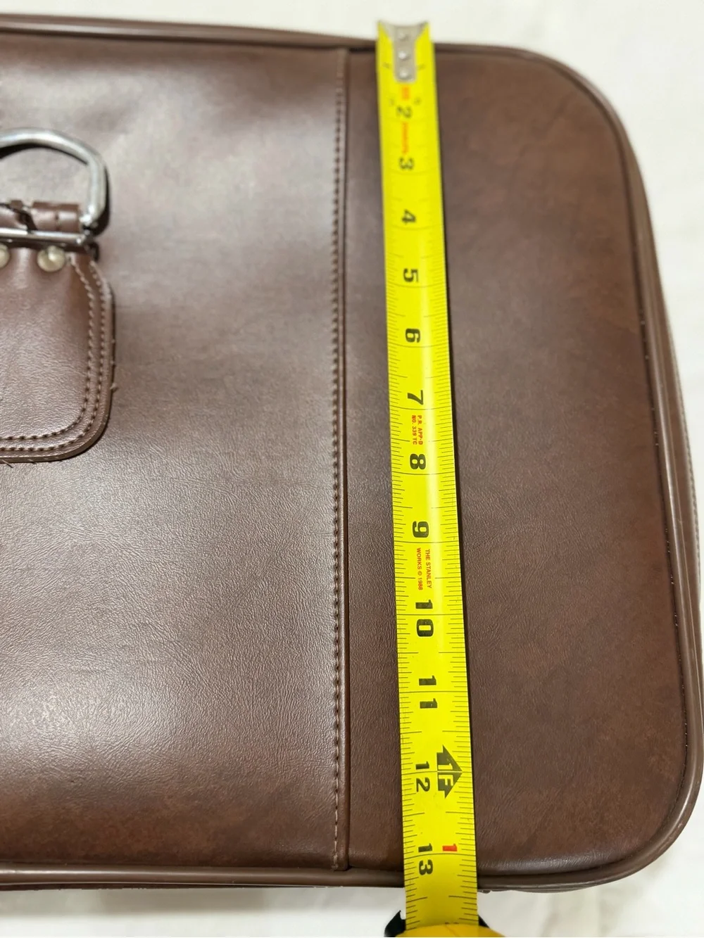 Vintage Brown Leather Briefcase - Classic Men's Work Bag